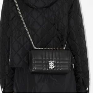 Women’s Black Burberry small Lola crossbody bag.